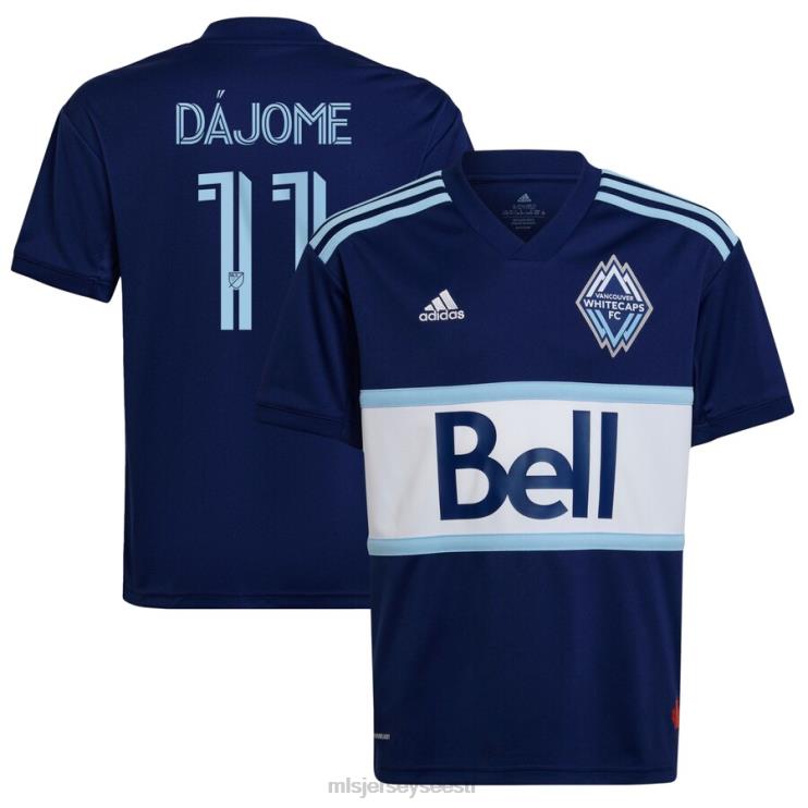 MLS Jerseys lapsed vancouver whitecaps fc cristian dajome adidas blue 2022 the hoop & this city replica player jersey P0VN1336 särk