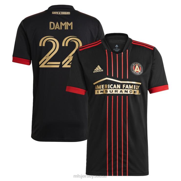 MLS Jerseys mehed atlanta united fc jurgen damm adidas black 2021 the blvck kit replica jersey P0VN1285 särk