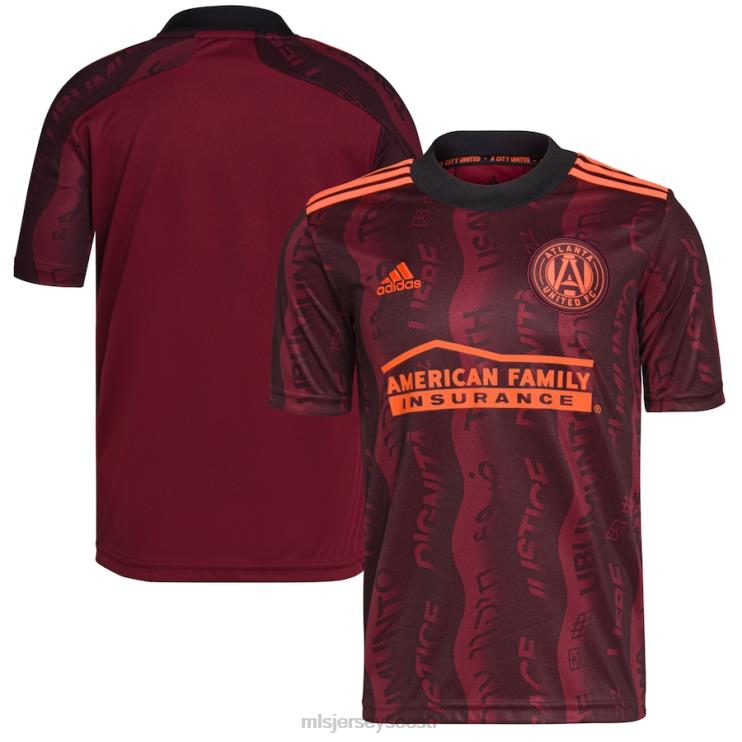 MLS Jerseys mehed atlanta united fc adidas maroon 2021 unity replica jersey P0VN373 särk