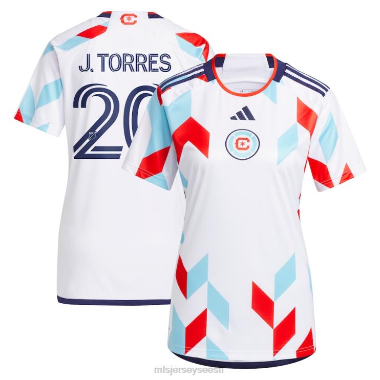 MLS Jerseys mehed chicago fire jairo torres adidas white 2023 komplekt kõigile koopiamängija särkidele P0VN1340 särk