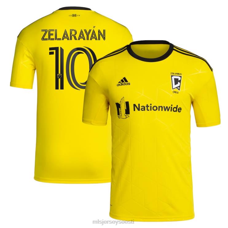 MLS Jerseys mehed columbus crew lucas zelarayan adidase kollane 2022. aasta kullastandardi komplekt koopiamängija särk P0VN407 särk