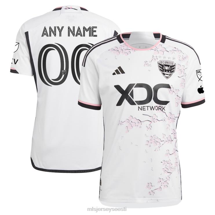 MLS Jerseys mehed d.c. United Adidas white 2023 kirsiõie komplekt autentne kohandatud jersey P0VN102 särk