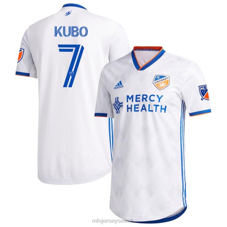 MLS Jerseys mehed fc cincinnati yuya kubo adidas valge 2020 sekundaarne autentne jersey P0VN1277 särk