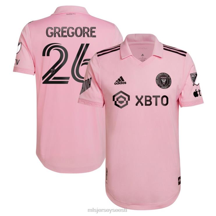 MLS Jerseys mehed inter miami vrd gregore adidas roosa 2022 südamelöögi komplekt autentne mängija särk P0VN1365 särk
