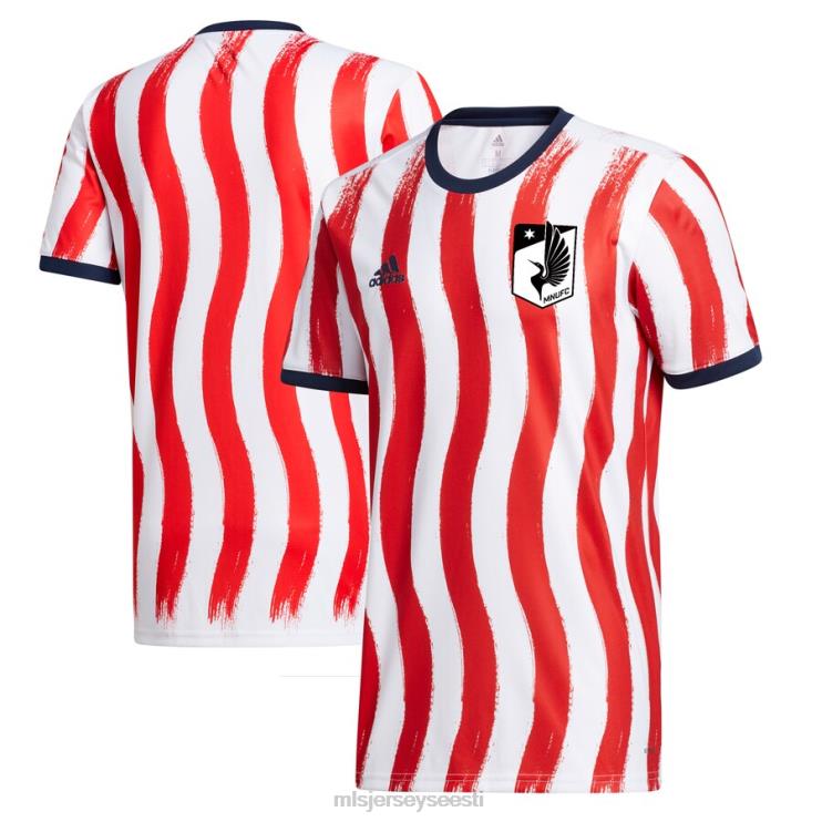 MLS Jerseys mehed minnesota united fc adidas valge/punane 2021/22 americana mängueelne aeroready top P0VN766 särk