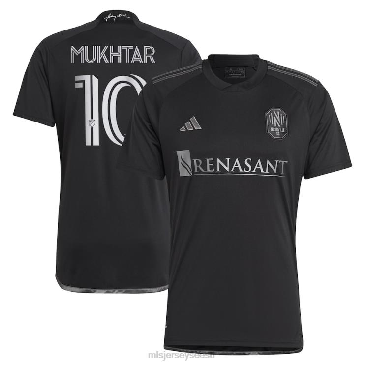 MLS Jerseys mehed nashville sc hany mukhtar adidas black 2023 mees mustas komplektis koopiamängija särk P0VN244 särk