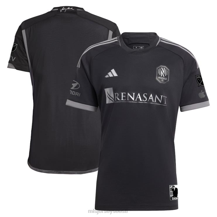 MLS Jerseys mehed nashville sc adidas black 2023 mees mustas komplektis autentne jersey P0VN2 särk
