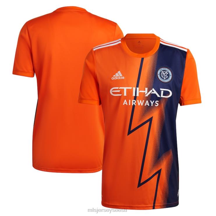 MLS Jerseys mehed new york city fc adidas orange 2022 the volt kit replica blank jersey P0VN356 särk