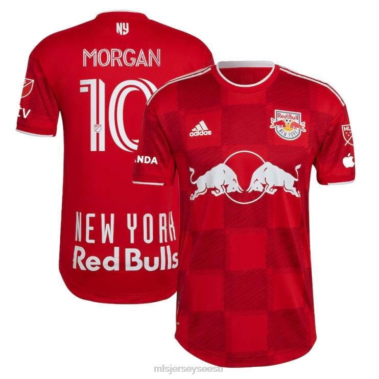 MLS Jerseys mehed new york red bulls lewis morgan adidas red 2023 1ritmo autentne mängija särk P0VN1065 särk