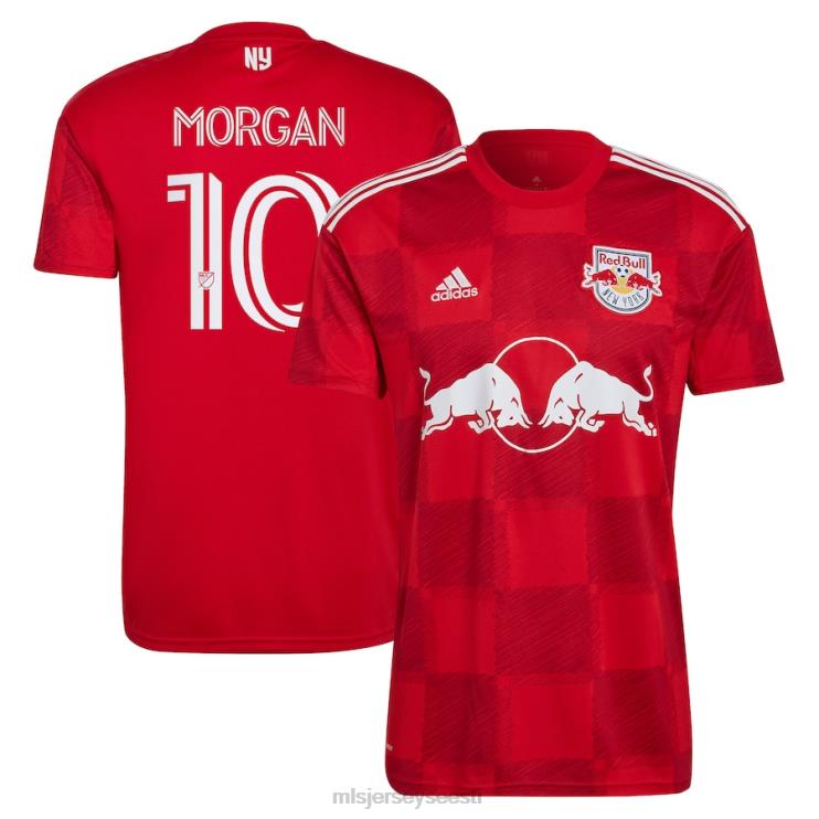 MLS Jerseys mehed new york red bulls lewis morgan adidas red 2023 1ritmo replika mängija särk P0VN866 särk