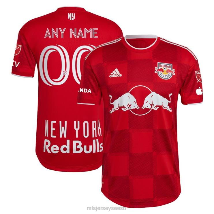 MLS Jerseys mehed new york red bulls adidas red 2023 1ritmo autentne custom jersey P0VN1378 särk
