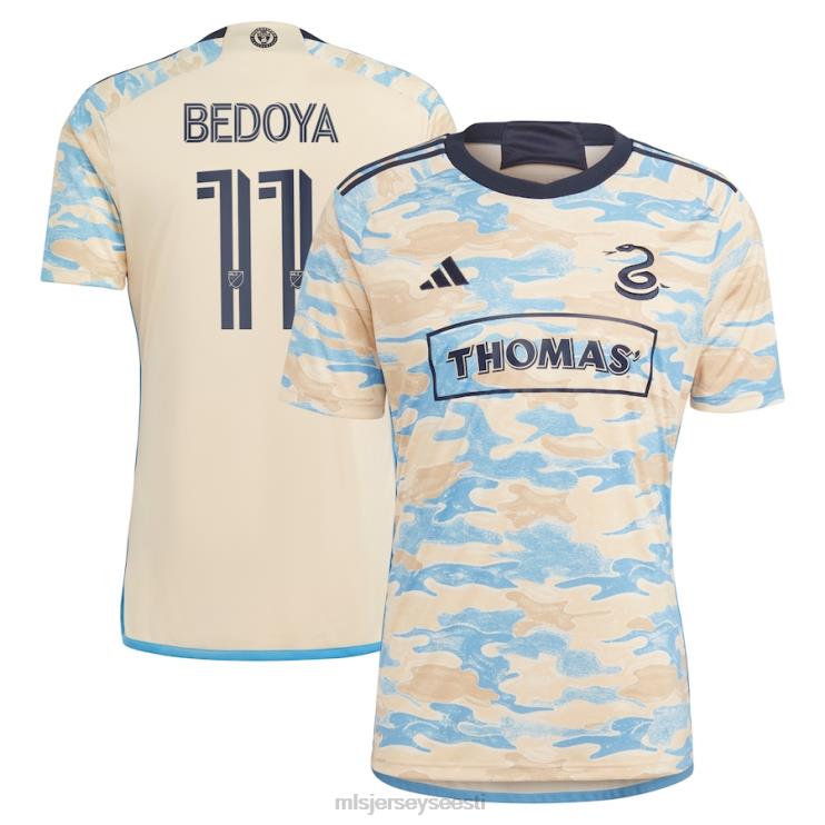 MLS Jerseys mehed philadelphia union alejandro bedoya adidas tan 2023 Philly replica jersey jaoks P0VN758 särk