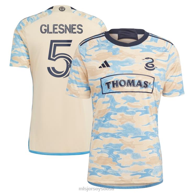 MLS Jerseys mehed philadelphia union jakob glesnes adidas tan 2023 Philly replica jersey jaoks P0VN784 särk