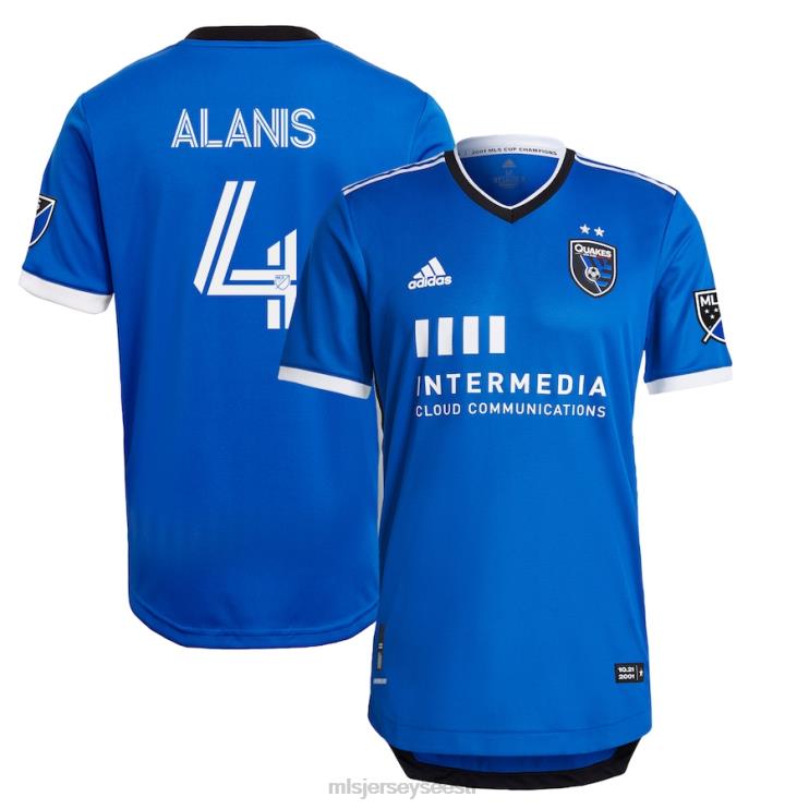 MLS Jerseys mehed san jose maavärinad oswaldo alanis adidas sinine 2021 esmane autentne mängija särk P0VN987 särk