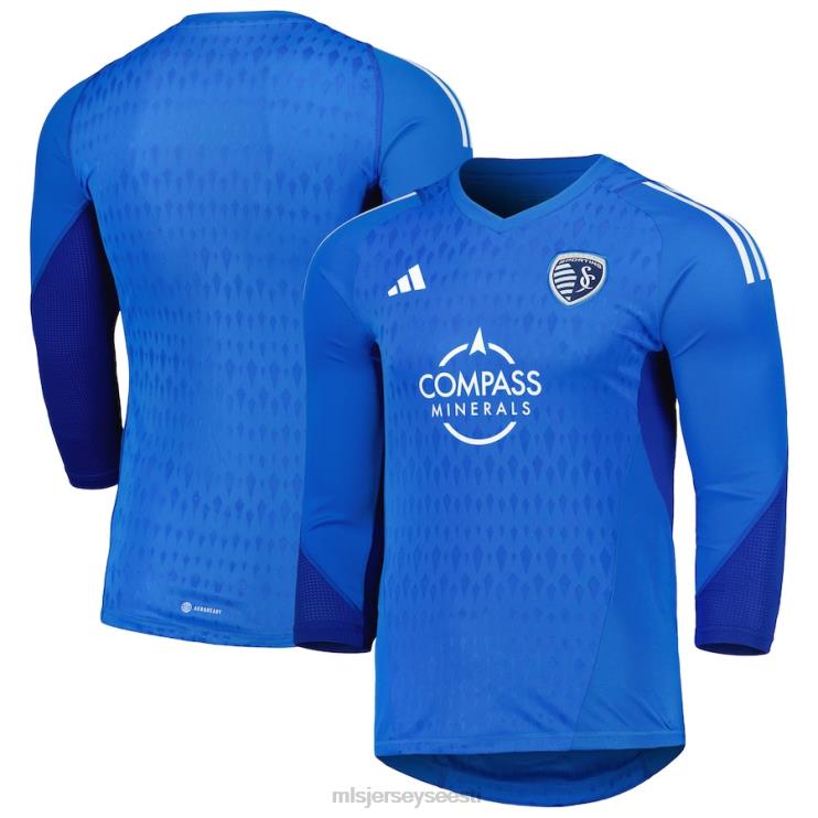 MLS Jerseys mehed sportlik kansas city adidas sinine 2023. aasta väravavahi pikkade varrukatega koopiasärk P0VN494 särk