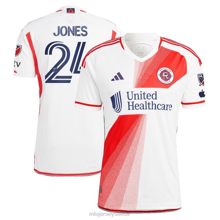 MLS Jerseys mehed Uus-Inglismaa revolutsioon dejuan jones adidas valge 2023. aasta defiance autentne trikoo P0VN422 särk