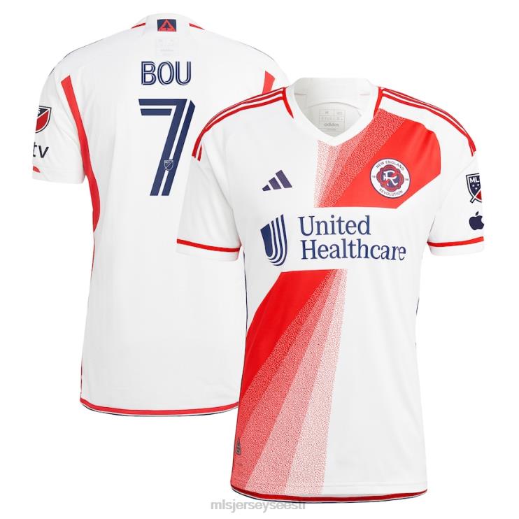 MLS Jerseys mehed Uus-Inglismaa revolutsioon gustavo bou adidas valge 2023. aasta defiance autentne trikoo P0VN995 särk