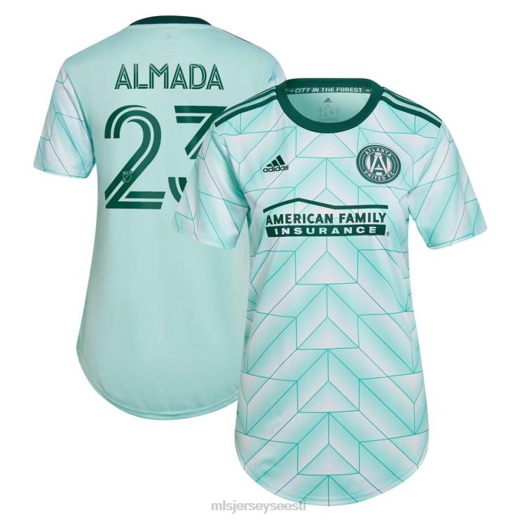 MLS Jerseys naised atlanta united fc thiago almada adidas mint 2023 metsakomplekti koopiamängija särk P0VN741 särk
