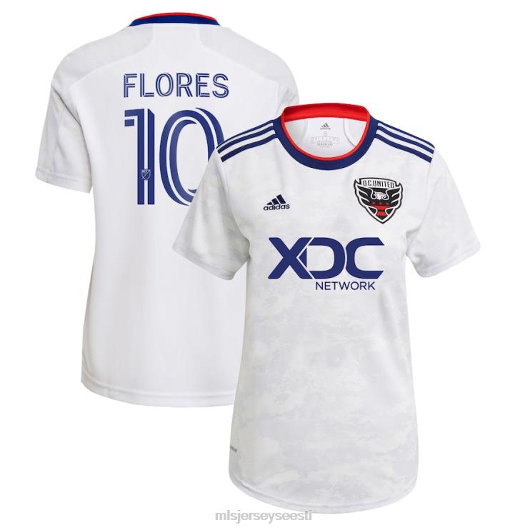 MLS Jerseys naised d.c. United Edison flores Adidas white 2022 marmorist koopiamängija särk P0VN1521 särk