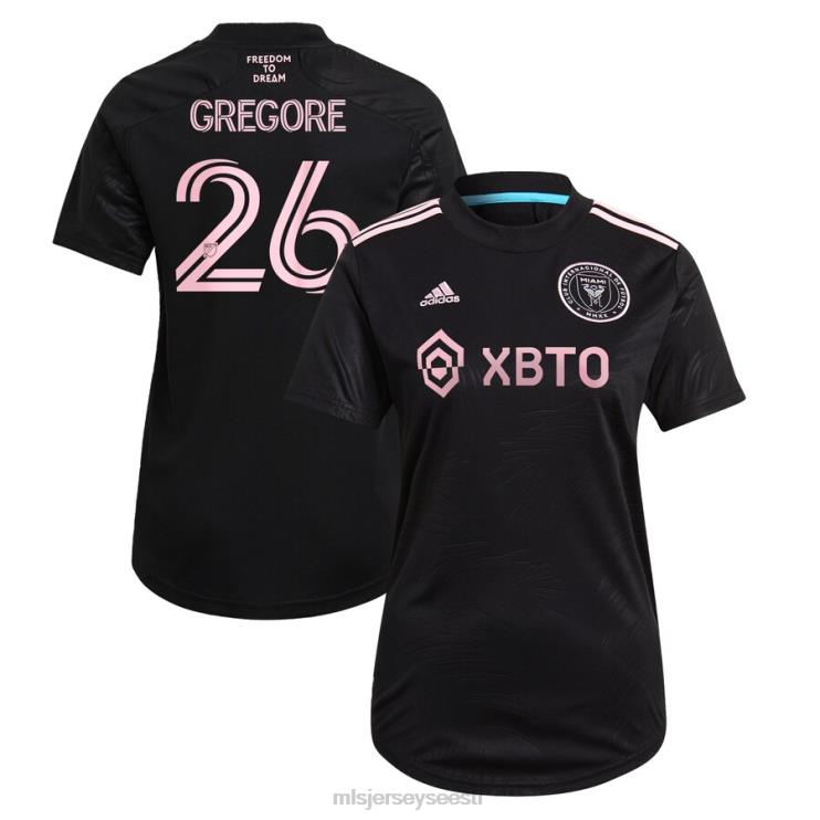 MLS Jerseys naised inter miami cf gregore adidas black 2021 la palma replica player jersey P0VN1506 särk