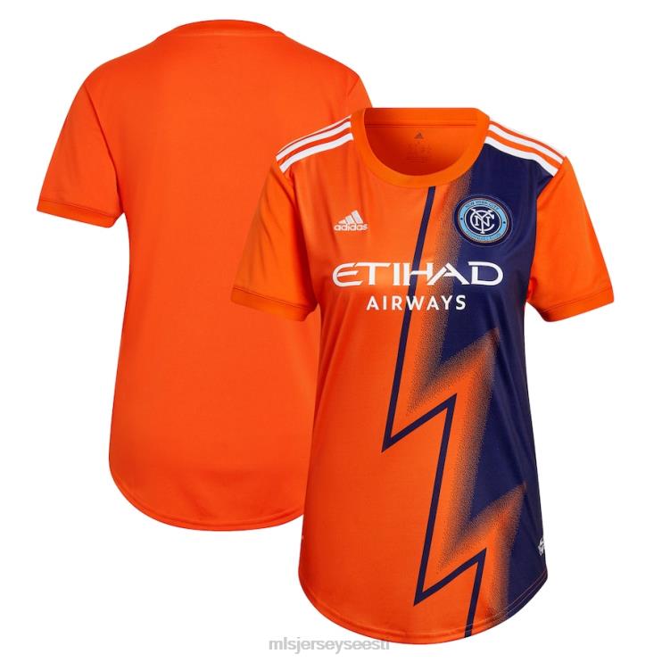 MLS Jerseys naised new york city fc adidas orange 2022 the volt kit replica blank jersey P0VN878 särk